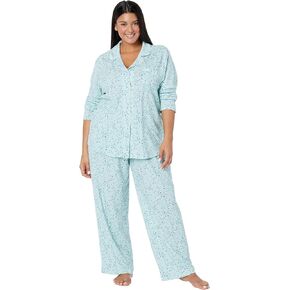 Karen Neuburger Women's Petite Key Item Long Sleeve Girlfriend Printed Pj Set
