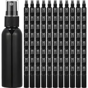 Tanlade 100 Pcs 2oz Small Spray Bottles Refillable Mini Spritzer Clear Empty Plastic Spritz Bottle Refillable Reusable Travel Size Mist Bottle Sprayer for Travel Cleaning Perfume Liquid (Black) in Kuwait