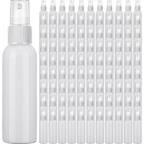 Tanlade 100 Pcs 2oz Small Spray Bottles Refillable Mini Spritzer Clear Empty Plastic Spritz Bottle Refillable Reusable Travel Size Mist Bottle Sprayer for Travel Cleaning Perfume Liquid (Black)