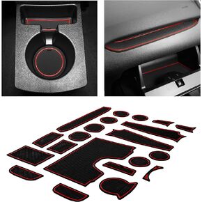 CupHolderHero fits Ford Fiesta Accessories 2011-2019 Premium Custom Interior Non-Slip Anti Dust Cup Holder Inserts, Center Console Liner Mats, Door Pocket Liners 21pc Set (Blue Trim)
