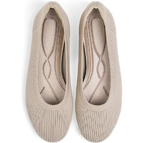 Women's Flats Shoes Round Toe Ballet Knit Comfortable Dressy Flat