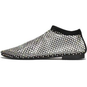 Cape Robbin Fantasia Mesh Flats -Summer Mesh Ballet Flats for Women Mesh Shoes Women -Womens Mesh Fishnet Shoes