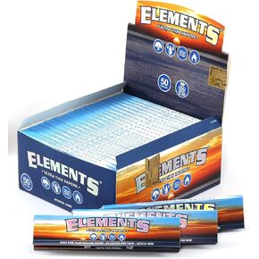 1 box ELEMENTS Slim King Size ULTRA THIN RICE rolling paper - total 1600 papers