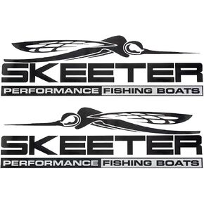 Set of 2 Skeeter Performance Fishing Boats Vinyl Decal Stickers Boat Outboard Motor Suitable for Skeeter in Saudi Arabia