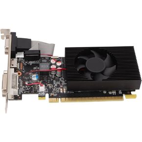 Yunseity GT730 Graphics Card, 4GB 128 Bit DVI VGA DRR3 PCIE 2.0 Gaming Graphics Card, Advanced Cooling Video Card for PC Gaming, Space Saving Design