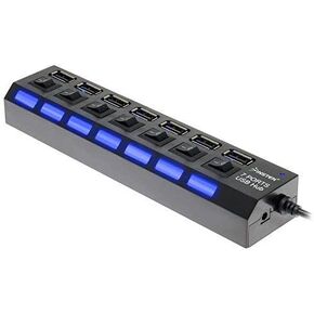 7-Port USB 2.0 Hub High Speed ON/Off Sharing Switch for PC Laptop (689421)