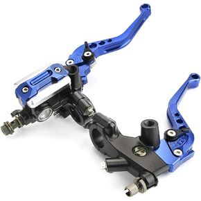 7/8 Inch Handlebar Universal Motorcycle Brake Levers Clutch Lever Brake Cylinder Replacement for Harley Yamaha Kawasaki Suzuki USW (Black)