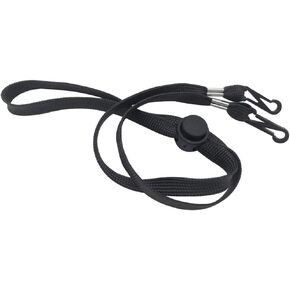 10 Pcs Adjustable Windproof Ropes Hat Removable Chin Cords Flexible Cap Strap Clips Anti Lost Hat Strap Holder Black