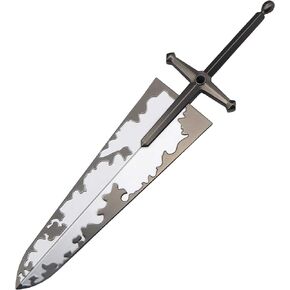 11.8In أستا السيف شيطان القاتل الأسود والبرسيم المعادن طبق الاصل سلاح نموذج الخيال لعب الأدوار تأثيري حلي in Kuwait