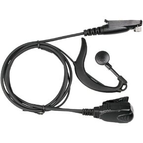 Retevis Two Way Radio Earpiece with Mic, Compatible with Retevis RT29 RT48 RT47 RT47V RB23 RB46 RT87 NR30 RT29D Ailunce HD1 HA1G Motorola EX500 Walkie-talkies, G Shape Soft Earhook Earpiece(1 Pack)