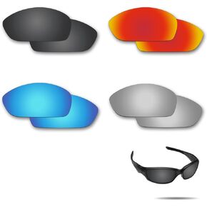 Anti-saltwater Replacement Lenses for Oakley Straight Jacket 2007 Sunglasses 4 Pairs Pack