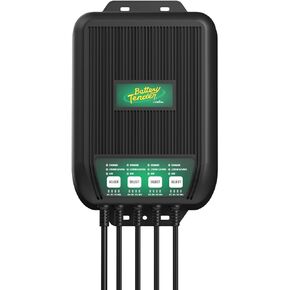 Battery Tender WaveCharge Pro 4 Bank Multibank Charger - 40 AMP (10 AMPs Per Bank) - 12V - Smart Multi Battery Weatherproof Charger and Maintainer - 022-1009-DL-WH