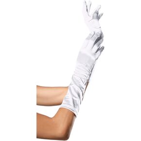 Leg Avenue Womens Satin Elbow Length Gloves