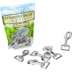 Country Brook Design - 10-1 Inch Thick Barrel Swivel Snap Hooks