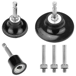 Quick Change Disc Pad Holder, 3 Pack Roll Lock Disc Holder, with 1/4" Shanks for Die Grinder Accessories