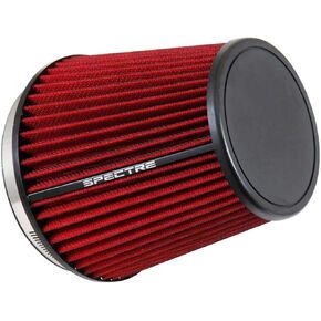 Spectre Universal Clamp-On Air Filter: High Performance, Washable Filter: Round Tapered; 6 in (152 mm) Flange ID; 7 in (178 mm) Height; 7.313 in (186 mm) Base; 5.125 in (130 mm) Top, SPE-HPR9892