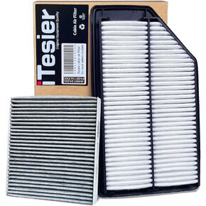 Cabin & Engine Air Filter kit for Honda Odyssey (2011 2012 2013 2014 2015 2016 2017) Replaces 17220-RV0-A00, 80292-SDA-A01