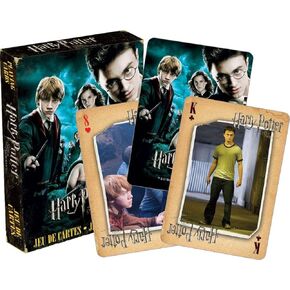 AQUARIUS Harry Potter Playing Cards - Deathly Hallows Deck of Cards for Your Favorite Card Games - Officially Licensed Harry Potter Merchandise & Collectibles - Poker Size with Linen Finish