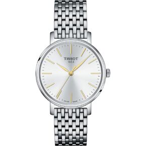 Tissot Unisex Everytime 34mm 316L Stainless Steel case Quartz Watches, Grey, Stainless Steel, 16 (T1432101101101)