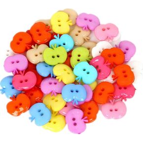400 Pieces Assorted Colors Resin Buttons 2-Holes Sewing Decorative Buttons Flatback for Crafts Embellishments Scrapbooking Painting Christmas Ornaments (Star Shaped)
