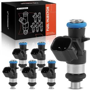 A-Premium 4 Holes Set of 6 Fuel Injectors Compatible with Jeep Cherokee KL Series 2014 2015 2016 2017, V6 3.2L, Gas