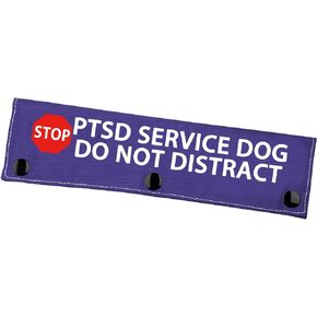 Service Dog Leash Sleeve PTSD Service Dog Do Not Distract Dog Leash Wrap Social Distancing Gift（PTSD Service Dog）