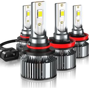 مجموعة مصابيح كهربائية 9005 H11 متوافقة مع Ford F150 2015-2023، 9005 High Beam، H11 Low Beam، 9005 مصابيح ضباب، هالوجين بديل، 6000K أبيض، التوصيل والتشغيل، حزمة من 4 in Kuwait