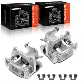 A-Premium Disc Brake Caliper Assembly with Bracket Compatible with Select Mini Models - Cooper 2007 2008 2009 2010 2011 2012 2013 2014 2015 - Rear Driver and Passenger Side, 2-PC Set
