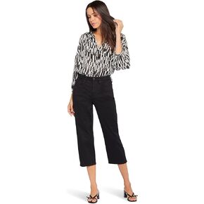 NYDJ Women's Joni High-Rise Relaxed Capris In Black