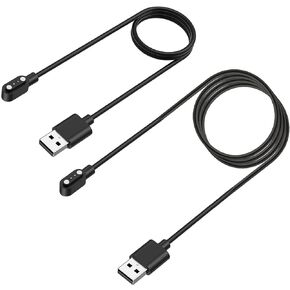 Charger for Wyze Watch, 2Pcs Replacement USB Charging Cable for Wyze Smart Watch 44mm 47mm (3.3 feet +2.2 feet)