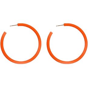 Fashion Candy Color Big Hoop Earrings for women Multiple Colors to choose from- 2.6" x 2.6" x 0.2" punk drop earrings geometry jewelry