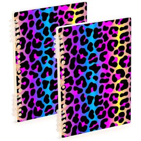 senya Spiral Notebook Ruled 2 Pcs, Animals Alpaca Llama Sloth Dinosaur Journals for Study and Notes 60 Pages with Durable Hardcover