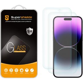 Supershieldz (2 Pack) Anti Glare (Matte) Screen Protector Designed for iPhone 14 Pro Max (6.7 inch) [Tempered Glass] Anti Fingerprint, Anti Scratch, Bubble Free