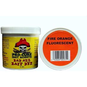Pro-Cure Bad Azz Powder Dye, 4 oz, Fire Orange Fluorescent