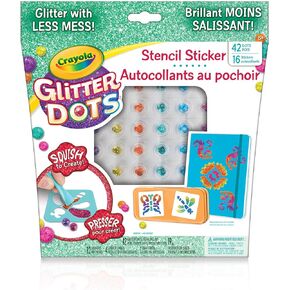 Crayola Glitter Dots Sticker Stencils - Custom Glitter Stickers