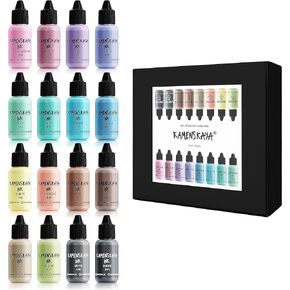 Alcohol Ink Set - 16 Pastel Alcohol Inks, 0.51 fl oz (15 ml) Each