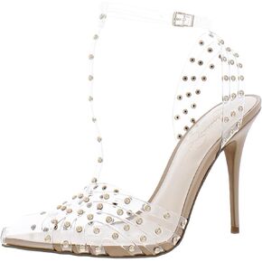 Jessica Simpson Womens Wisata2 Rhinestone Strappy Pumps