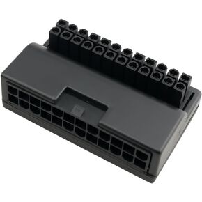 4Pin Power Supply 90 Degree Bend Connector Adapter 57x36x16mm Suitable for ATX Right Angle Adapter Board for Desktop Motherboard PC Power Supply Host Cable DIY Installation Accessories