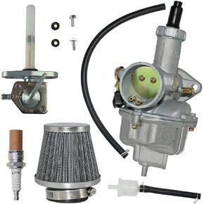 Carburetor fit for HONDA XR100 1981-1984,fit for HONDA XR100R 1985-2004,fit for HONDA CRF100F 2004-2013, ATV Carb with Air Filter and Fuel Valve Petcock