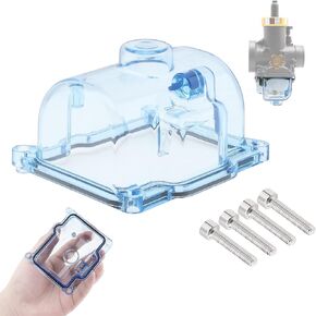 Motorcycle Carburetor Clear Bottom, Transparent Float Bowl Fit for PWK OKO KOSO/KSR EVO / 33mm 34mm 35mm 36mm 38mm 40mm 42mm Carburetor