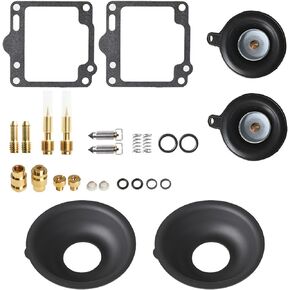 2-Piece Carburetor Carb Repair Kit Replacement for Yamaha Virago XV 750 1988-1997