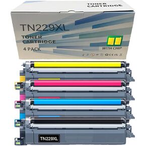 TN229XL Compatible for Brother MFC-L3780CDW MFC-L3720CDW HL-L3280CDW HL-L3220CDW Toner for Brother TN229 TN-229 Toner Cartridges 4-Pack