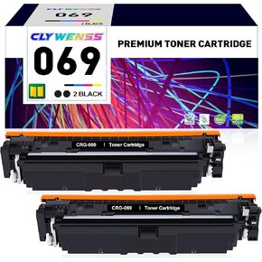 خرطوشة حبر سوداء بديلة CRG069 069 لطابعة Canon 069 069H مع رقاقة لطابعة imageCLASS MF753Cdw LBP674Cdw LBP673Cdw MF751Cdw (عبوة من قطعتين) in Kuwait