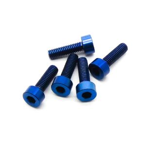 5 قطعة M3 3 مللي متر المقبس رئيس التيتانيوم عرافة المسمار TC4 سبيكة (M3x20mm الذهب بأكسيد)