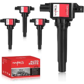 Set of 4 Ignition Coil Packs UF805 Compatible with Mazda 3 6 MX-5 Miata CX-3 CX-9 L4 2.0L 2.5L