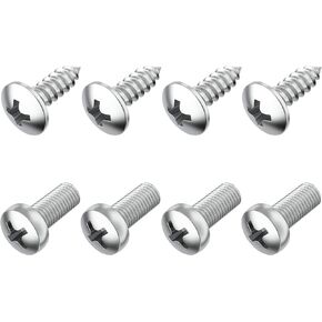 Stainless Steel License Plate Screws Compatible/Replacement for Mazda
