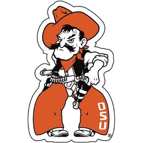 OSU OKLAHOMA STATE Large 12" Cowboy Decal
