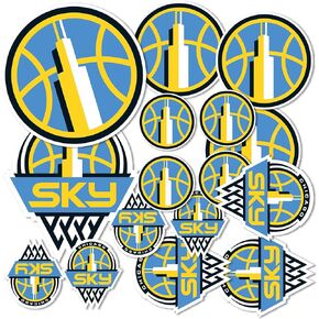 Desert Cactus Chicago Sky WNBA Women's National Basketball Association Officially Licensed Sticker Vinyl Decal Laptop Water Bottle Car Scrapbook (Type 1-1)