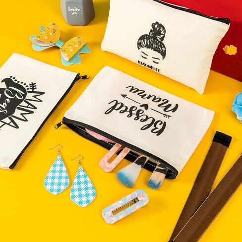 حقيبة مكياج هدية للمعلم من باربي، 12 قطعة من حقيبة مستحضرات التجميل القماشية بسحاب، حقيبة أدوات الزينة، هدايا تقدير للمعلمين in Kuwait