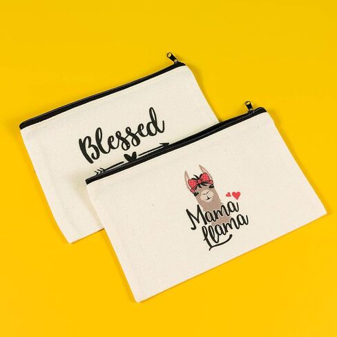 حقيبة مكياج هدية للمعلم من باربي، 12 قطعة من حقيبة مستحضرات التجميل القماشية بسحاب، حقيبة أدوات الزينة، هدايا تقدير للمعلمين in Kuwait